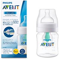 Los mejores  - Philips AVENT Anticólico - botella con Airfree Válvula- 125 ml- 1er Pack-transparente